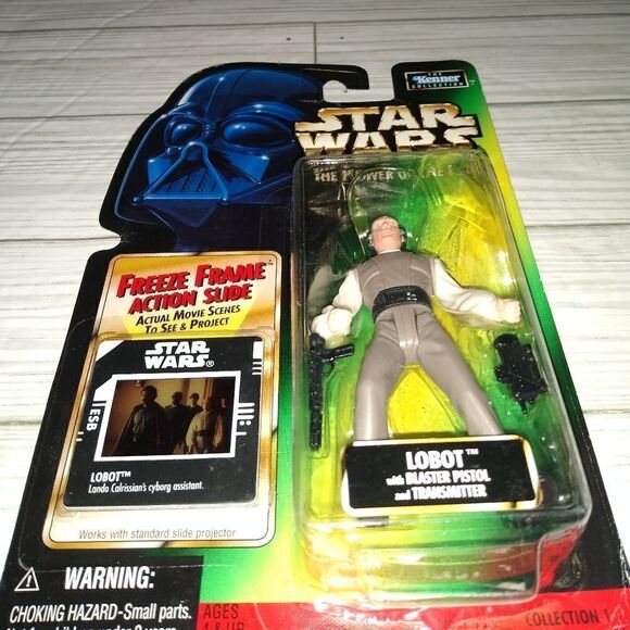 Star Wars The Power Of The Force Freeze Frame Lobot Action Figure Vintage 1998 - Picture 6 of 9